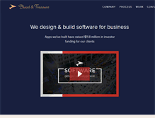 Tablet Screenshot of bloodandtreasure.com